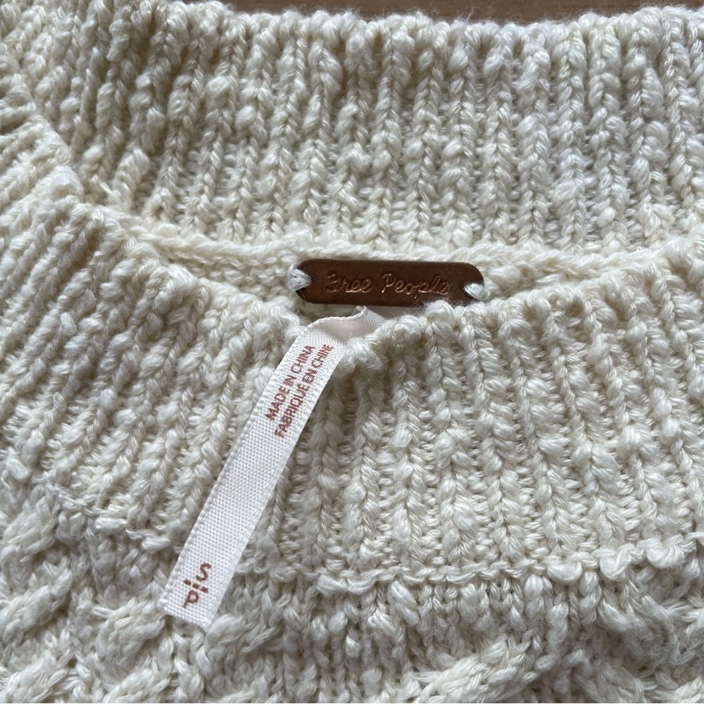 Free People Cream Cable Knit Sweater - Picture 2 of 7